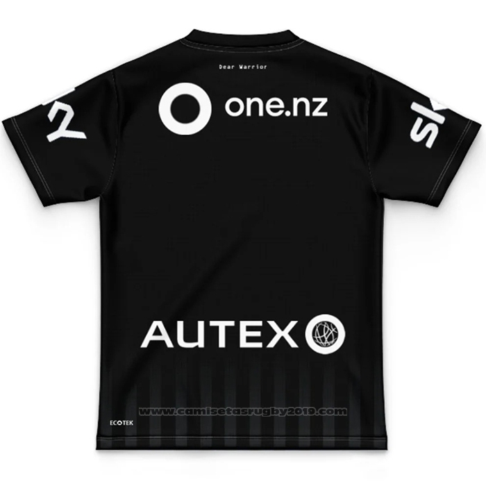 Camiseta Ninos Nueva Zelandia Warriors Rugby 2025 Entrenamiento Negro